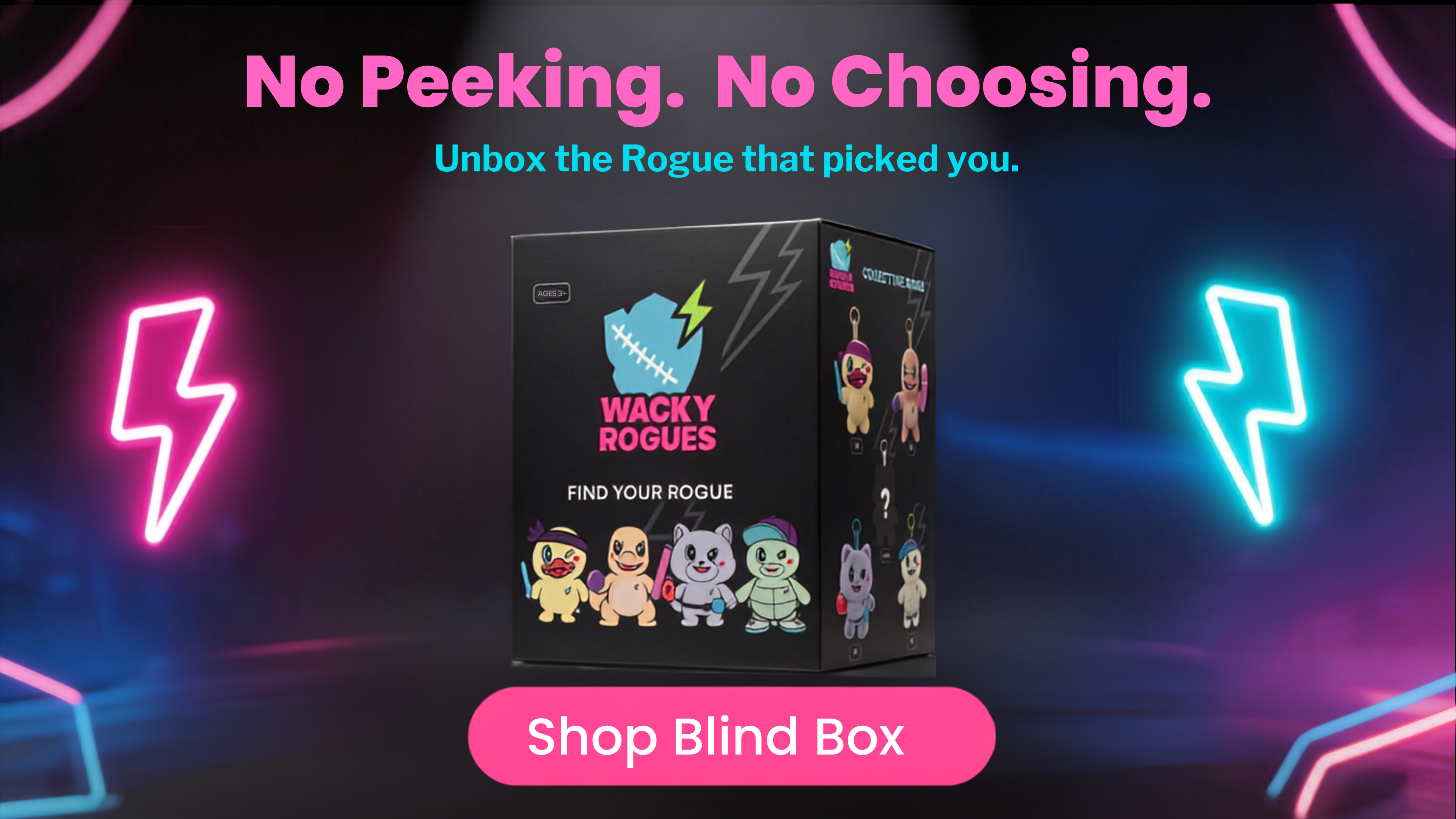 No Peeking. No Choosing. Unbox the Rogue that picked you.